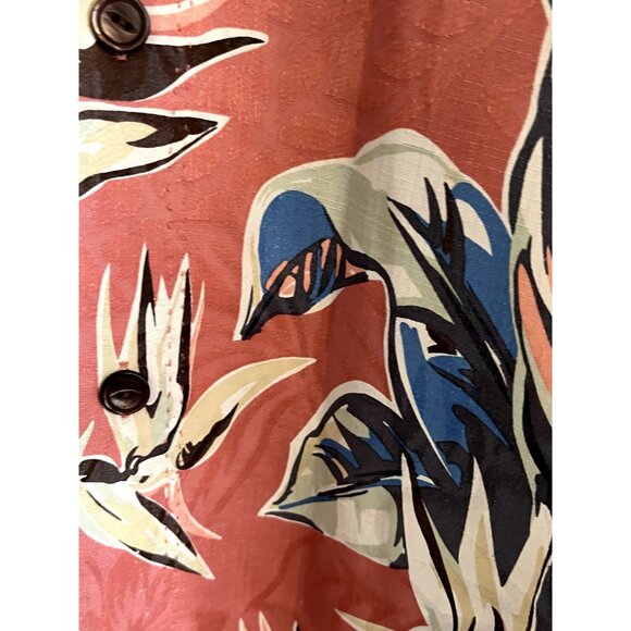 Tommy Bahama 100% Silk Men's Tropical Bird of Paradise Hawaiian Shirt XXL/TTG - Picture 6 of 12